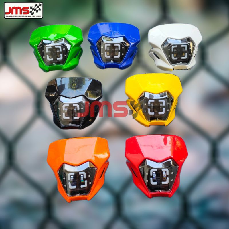 Headlamp KLX 230 Daymaker Reflektor Batok Lampu Depan Daymaker KLX230 trail supermoto