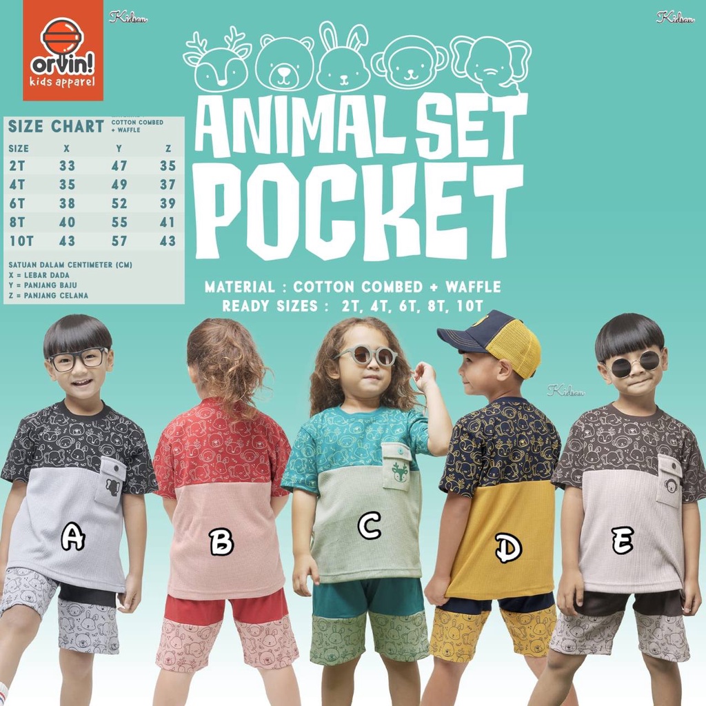 Animal Set Pocket Included Trucker Hat by ORVIN