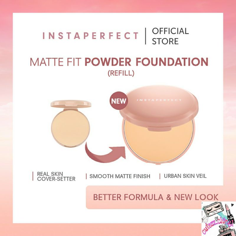 ☃️Cutezz_Ching1☃️Wardah Instaperfect Matte Fit Powder Foundation Refill