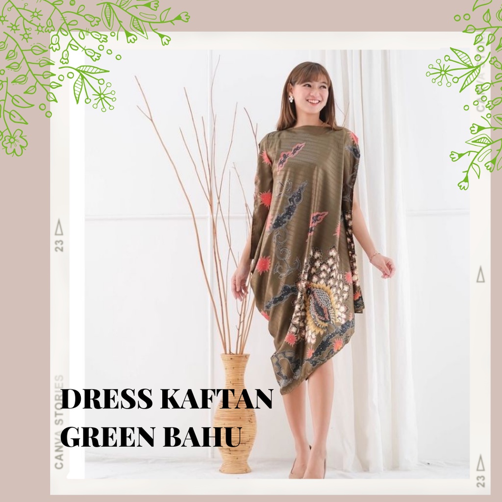 MidiDress dress Korea pesta Nata Dress Soul Batik Gaun Longdress Kaftan Batik Ready Banyak Bahan sat