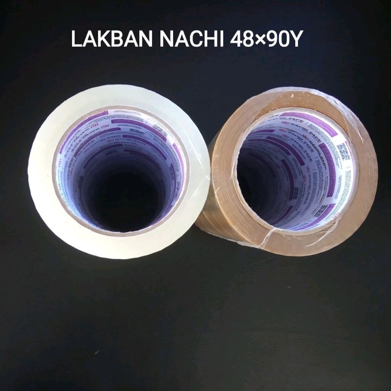 

Lakban Bening/Coklat Merk Nachi Lakban Nachi 48x90y Full