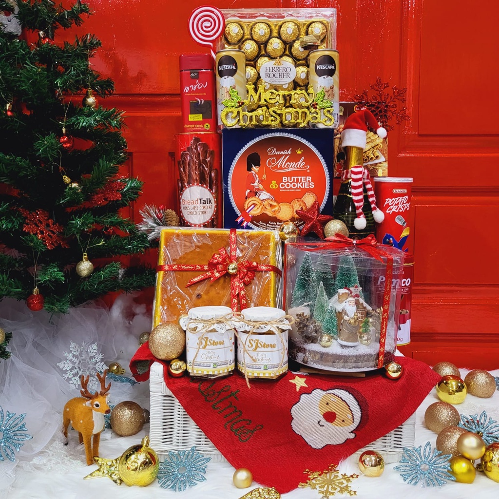 

Paket Dekorasi Hampers Natal Christmas Parcel Hadiah Kue Kering 320