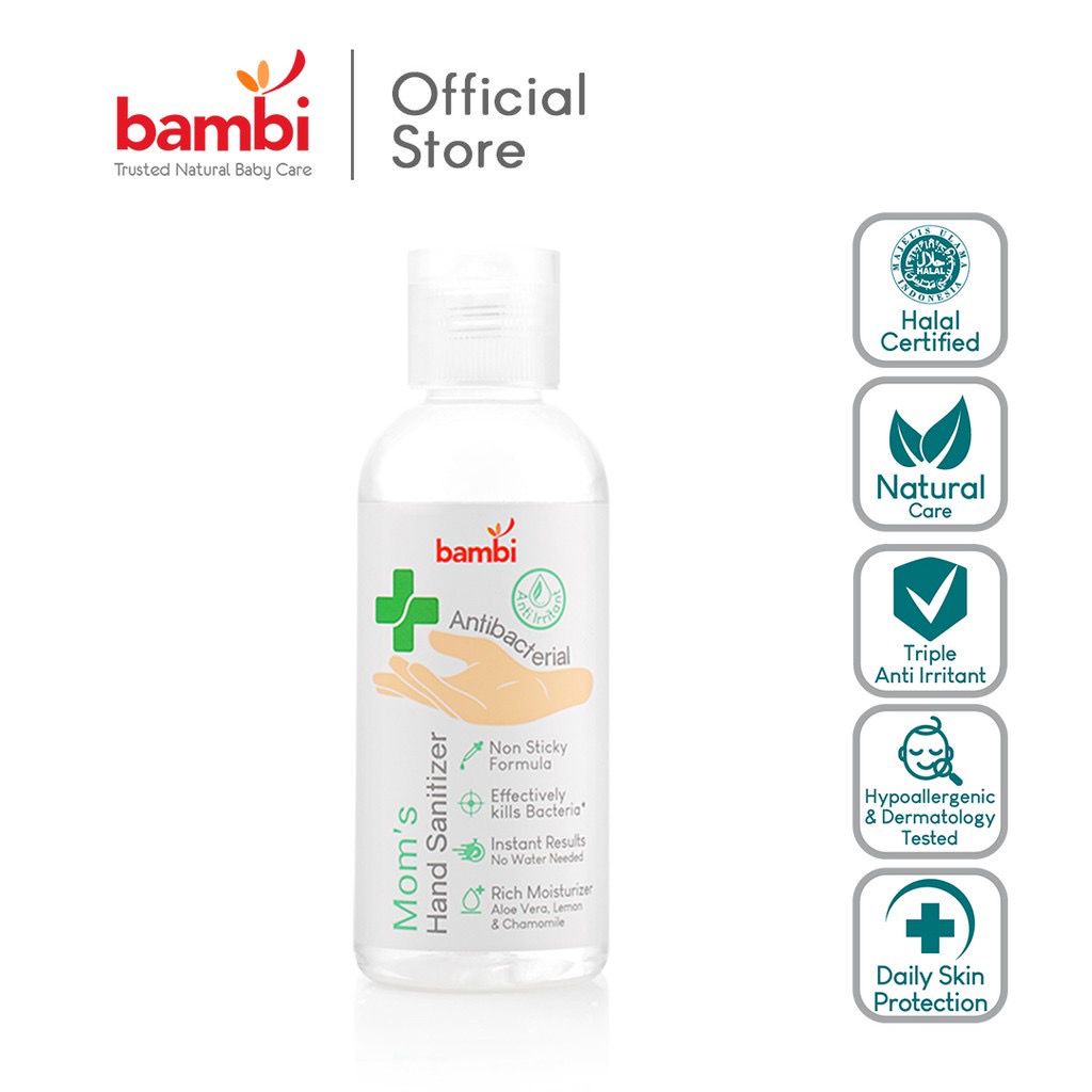 Bambi Mom's Antibacterial Hand Sanitizer 60ml - Gel