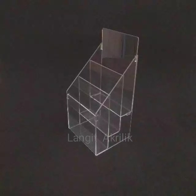 

Rak Tempat Brosur Akrilik 3 Susun /Akrilik Tempat Brosur A5