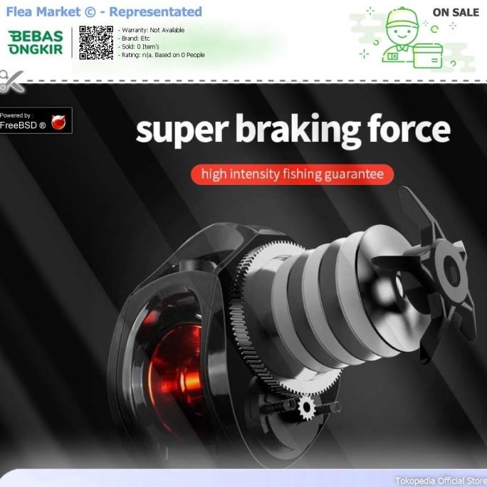 LINNHUE Reel Pancing Baitcasting Fishing Reel 7.2:1 Right Hand AE2000