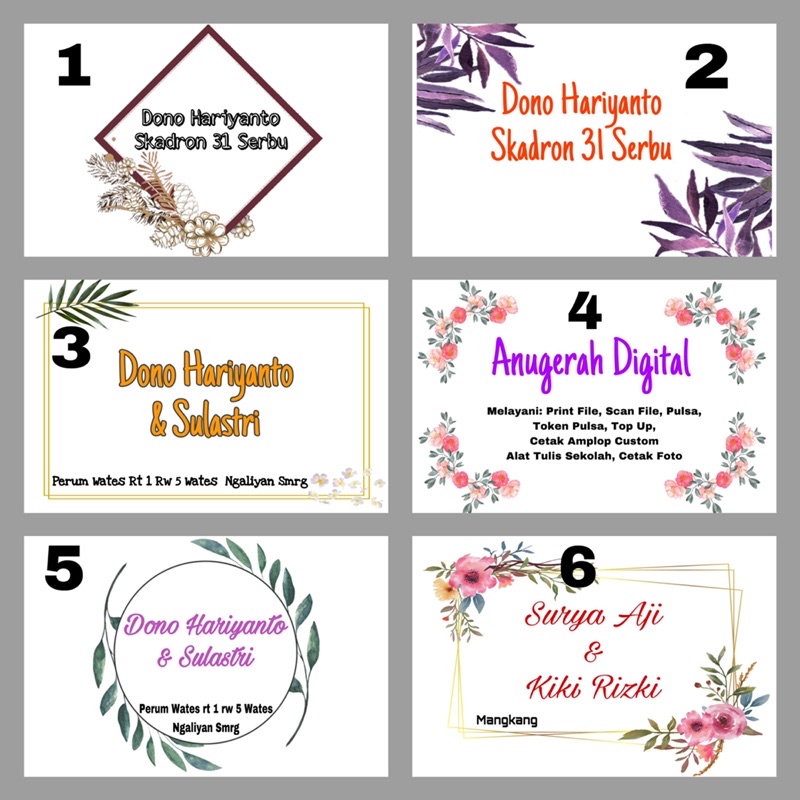 

Amplop Custom Untuk Kondangan Atau Event Lainnya