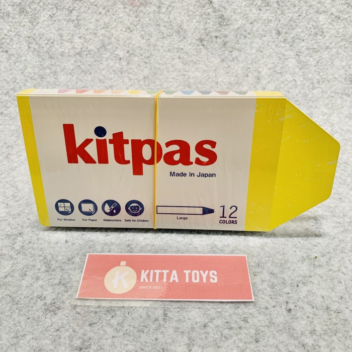 

Kitpas Crayon Japan Original Large 12 Colors Jumbo Alat Lukis Anak