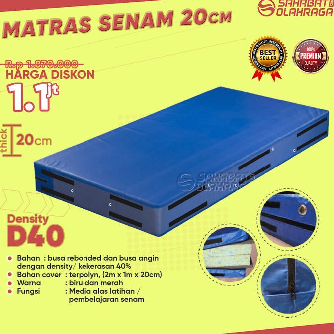 Matras Senam Lantai, Matras Busa Rebonded, Matras Sekolah 20cm D40