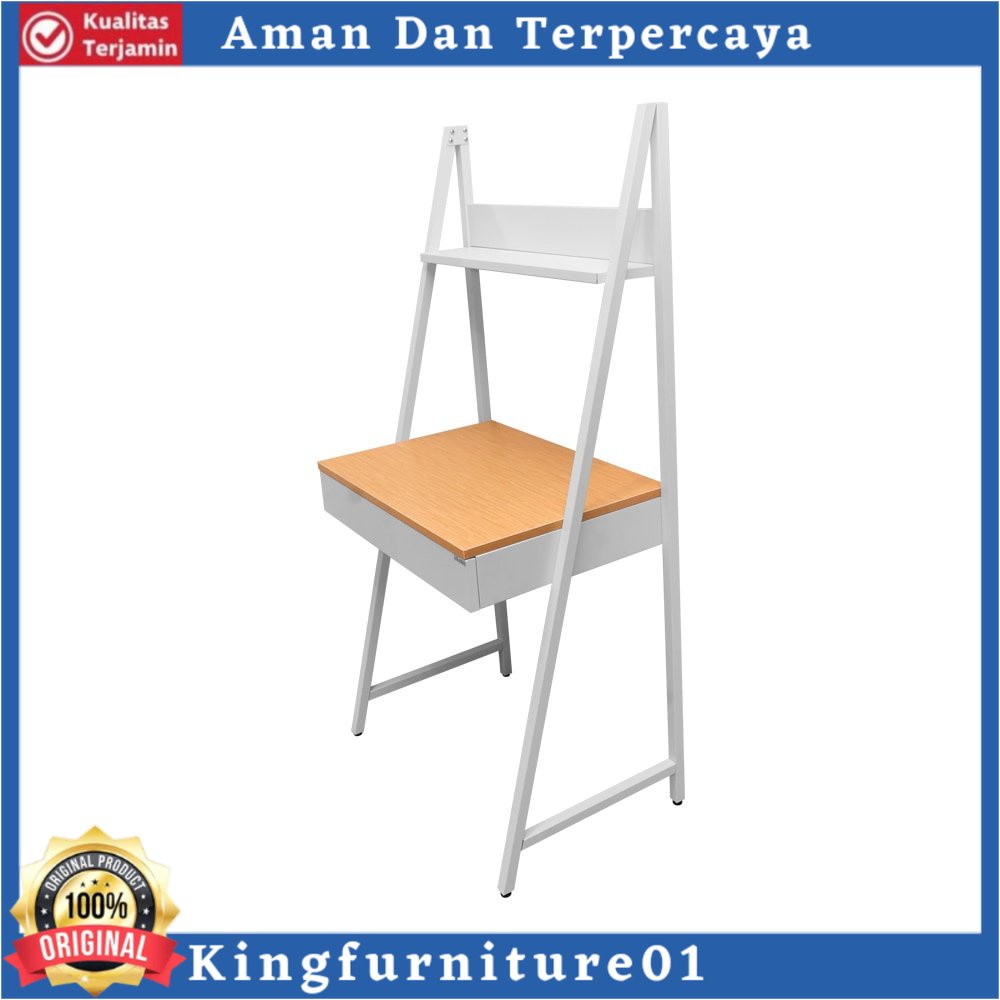 Informa - Loewy Laci Penyimpanan Dengan Meja - Putih