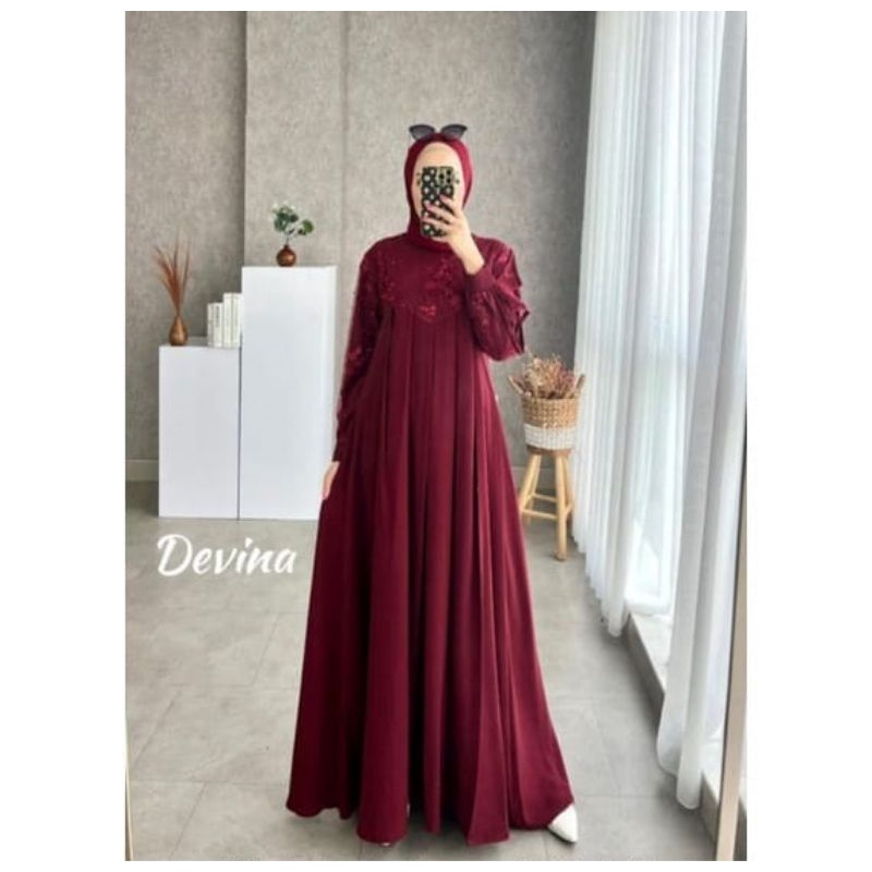 DRESS MUSLIM, Fashion Wanita. Fashion Muslim, baju wanita, dress, gamis, Baju gamis, Dress wanita, Devina Dress