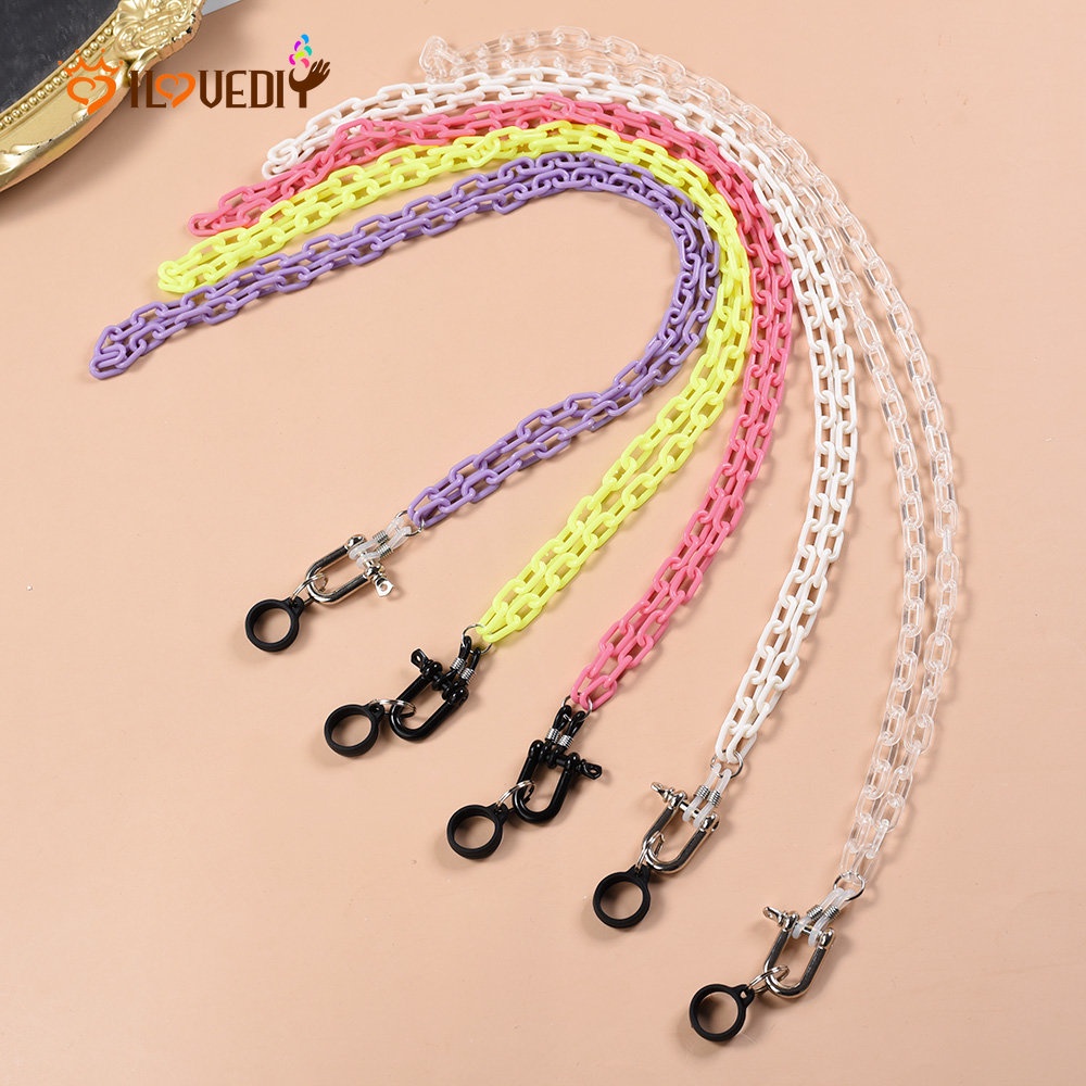 1 Pc Kalung Lanyard Bahan Akrilik Anti Hilang Dengan Kait Serbaguna Gaya Punk