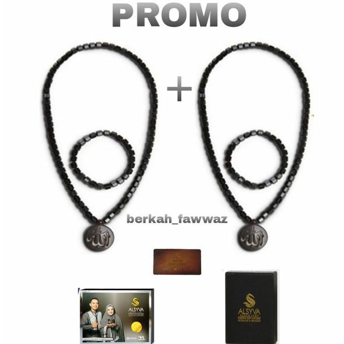 ALSYVA TWIN BLACK JADE KALUNG KESEHATAN- ORIGINAL AL SYVA - ALSIVA