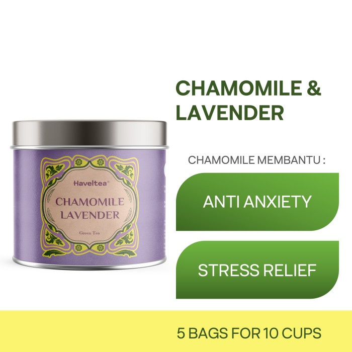 

TERMURAH CHAMOMILE LAVENDER Mini Tin Haveltea Floral Green Tea /TEH DIET/TEH PELANGSING/TEH