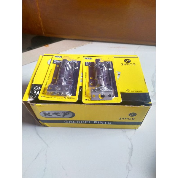 Grendel stenlis 2 inchi harga 1box isi 24pcs selot stenlis Grendel jendela grosir murah