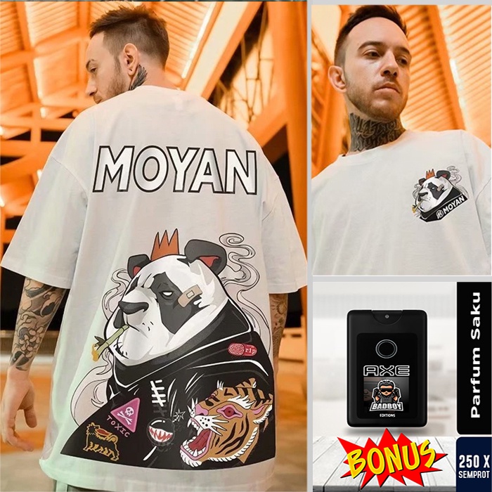 OVERSIZE T SHIRT ANIME PANDA KAOS JEPANG MOYAN SICK BIG SIZE UP 5XL