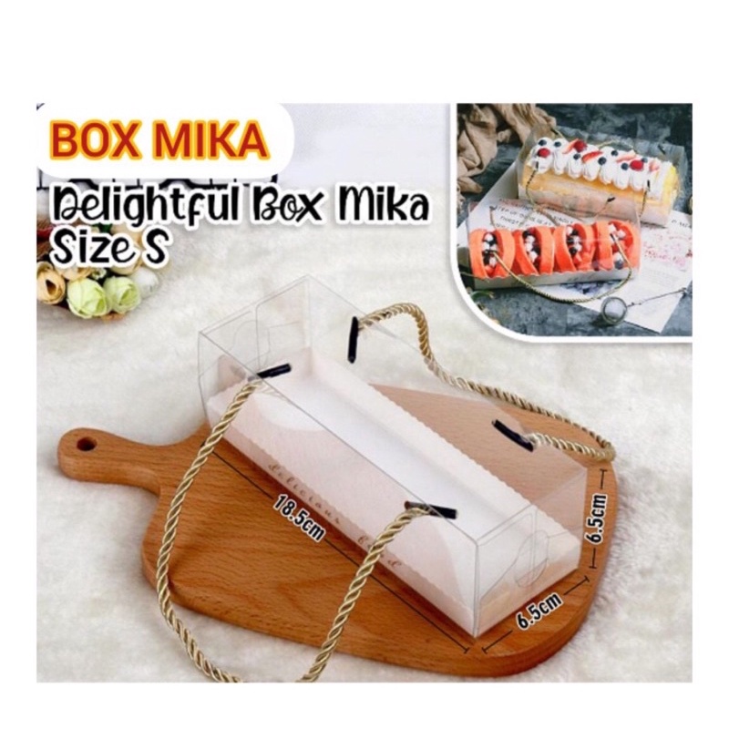 

Box Mika Packaging Hampers Kue Bolu Gulung Cake - Delightful Box Size S