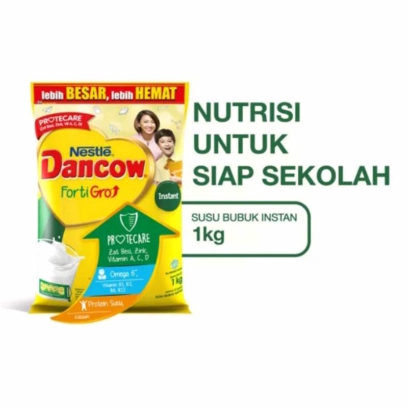 

SIAP KIRIM !!!! Dancow Fortigro instant - 1 kg EXP MASIH LAMA [PACKING AMAN]
