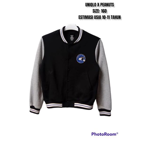 Jaket Varsity Anak Uniqlo X Peanuts Thrift