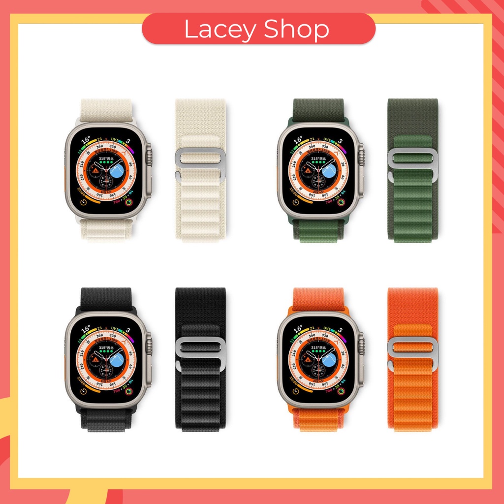 Iwatch Ultra Alpine Loop Nylon Band Tali Strap Jam Tangan for Apple Watch Series Ultra  38mm/42mm