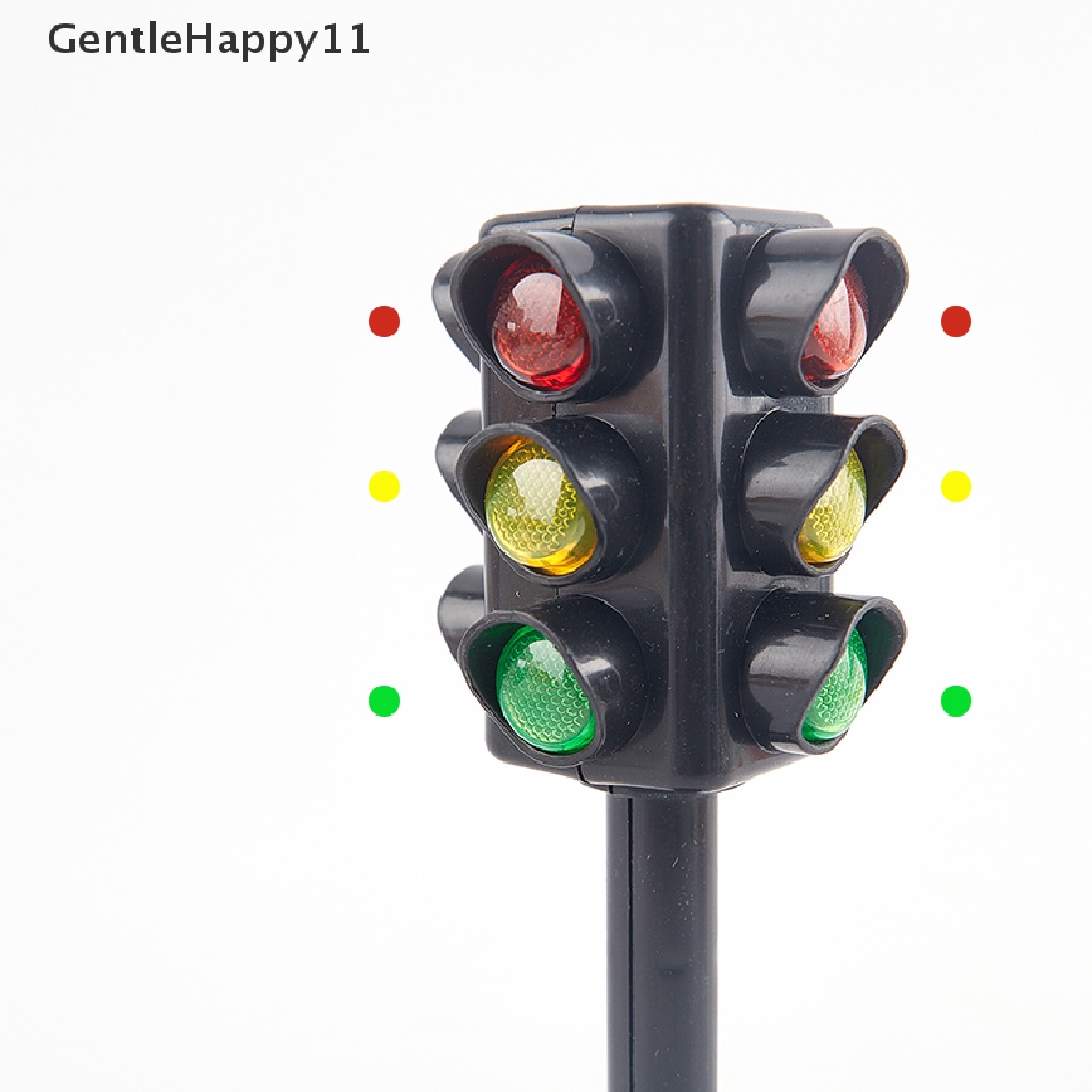 Gentlehappy 2Pc Mainan Lampu Lalu Lintas Tempat Parkir Model Pemandangan Mainan Edukasi Dini Belajar id