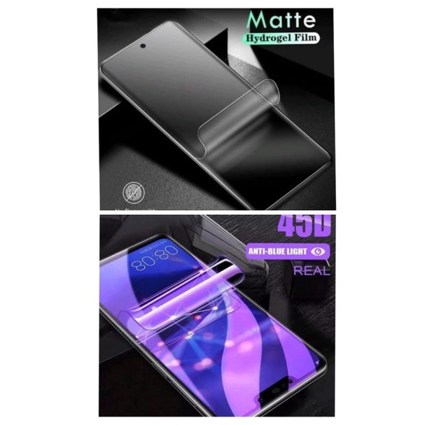 REALME HYDROGEL MATTE AND BLUE REALME 3 3PRO 5 5i 5pro 6 6i 6pro 7 7i 7pro 8 8i 8pro 5G 9 9i 9pro 9 pro+ 10 10pro+ pro + PELINDUNG LAYAR SCREEN GUARD PROTECTOR TG ANTI GORES TG REQUEST TYPE PESAN