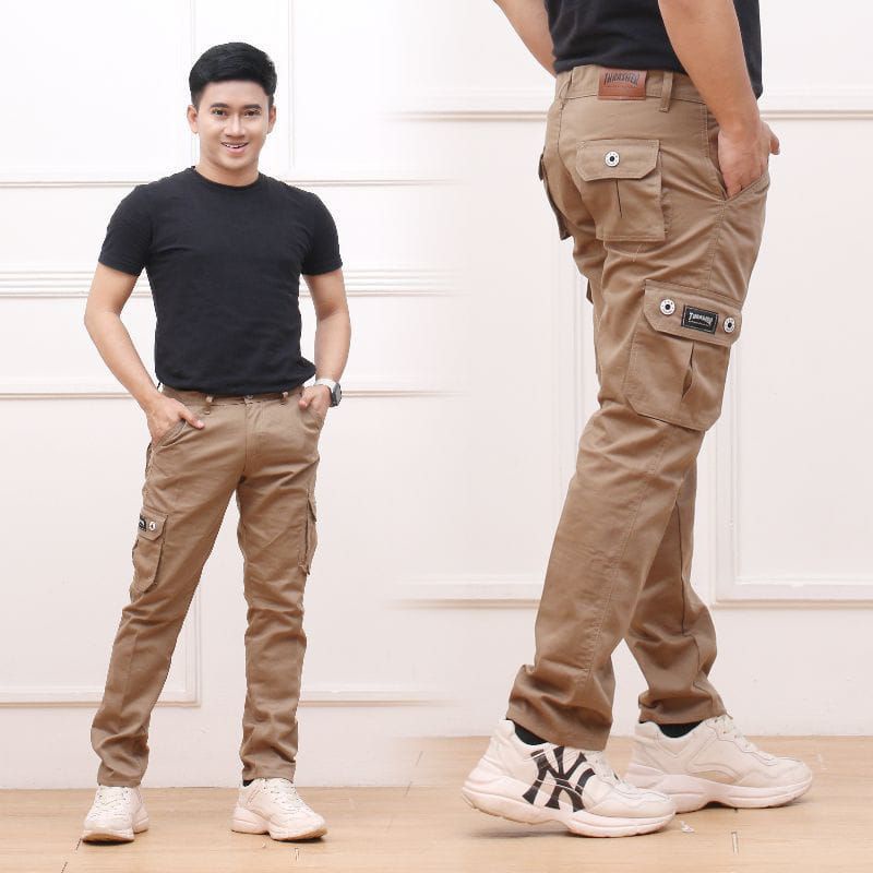 [BISA COD]Celana Cargo Panjang Pria Dewasa Kimpol Size 27-28