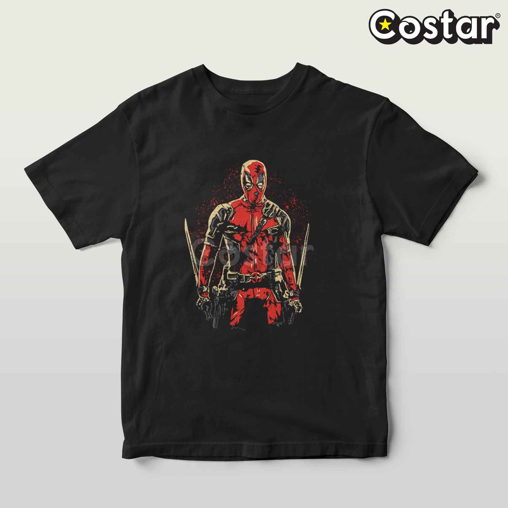 Kaos Costarstore - Deadpool  Bahan cotton combed premium