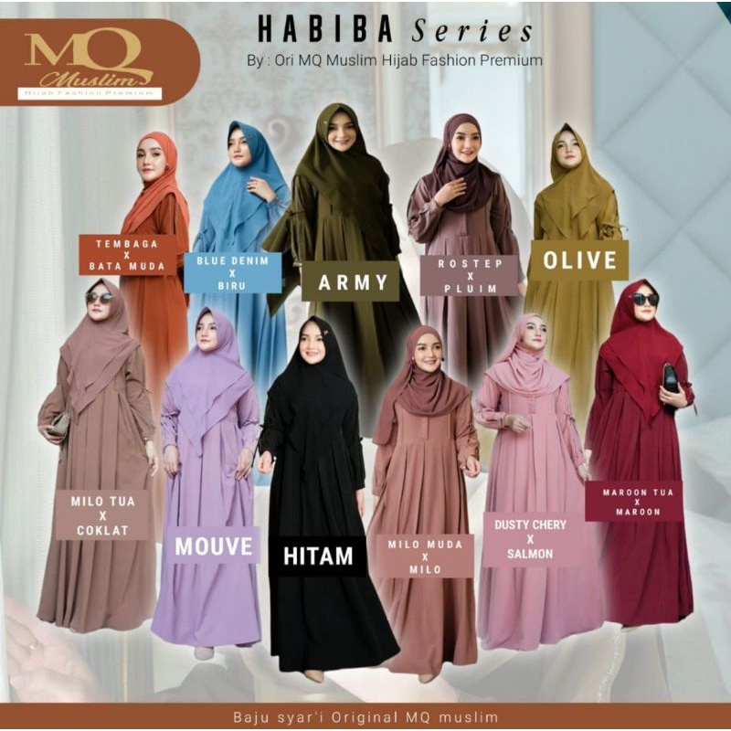 habibah set khimar mq muslim