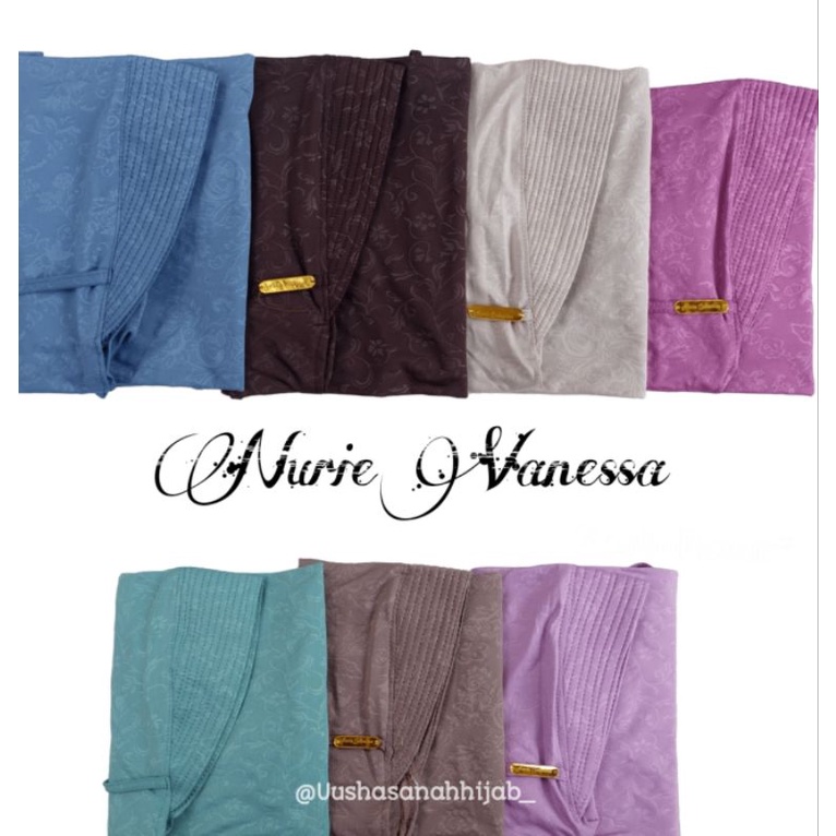 [Ori Nurie] VANESSA ••hijab instan pet tali••hijab instan jersey embos