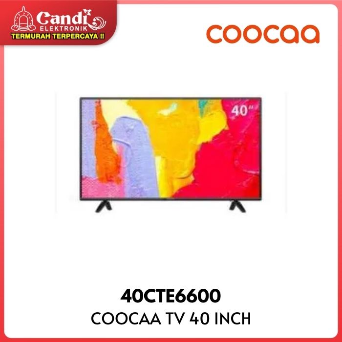COOCAA LED TV 40 INCH 40CTE6600 - Google TV Android 11.0 - Digital TV - HDR 10 - 5G Wifi - USB/HDMI