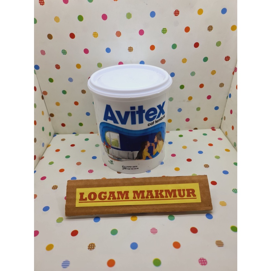 CAT TEMBOK PUTIH & PUTIH SALJU 1KG - AVITEX EMULSION