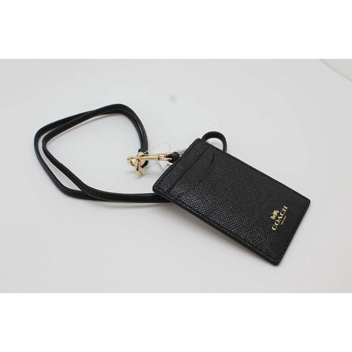 

COACH Id Lanyard In black Signature Canvas 100% AUTHENTIC!