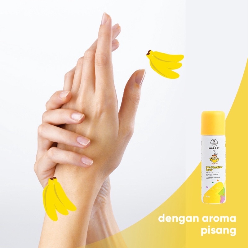 Bigroot FoodGrade Hand Sanitizer Spray Sang Pisang 50 ml Bigroot Care