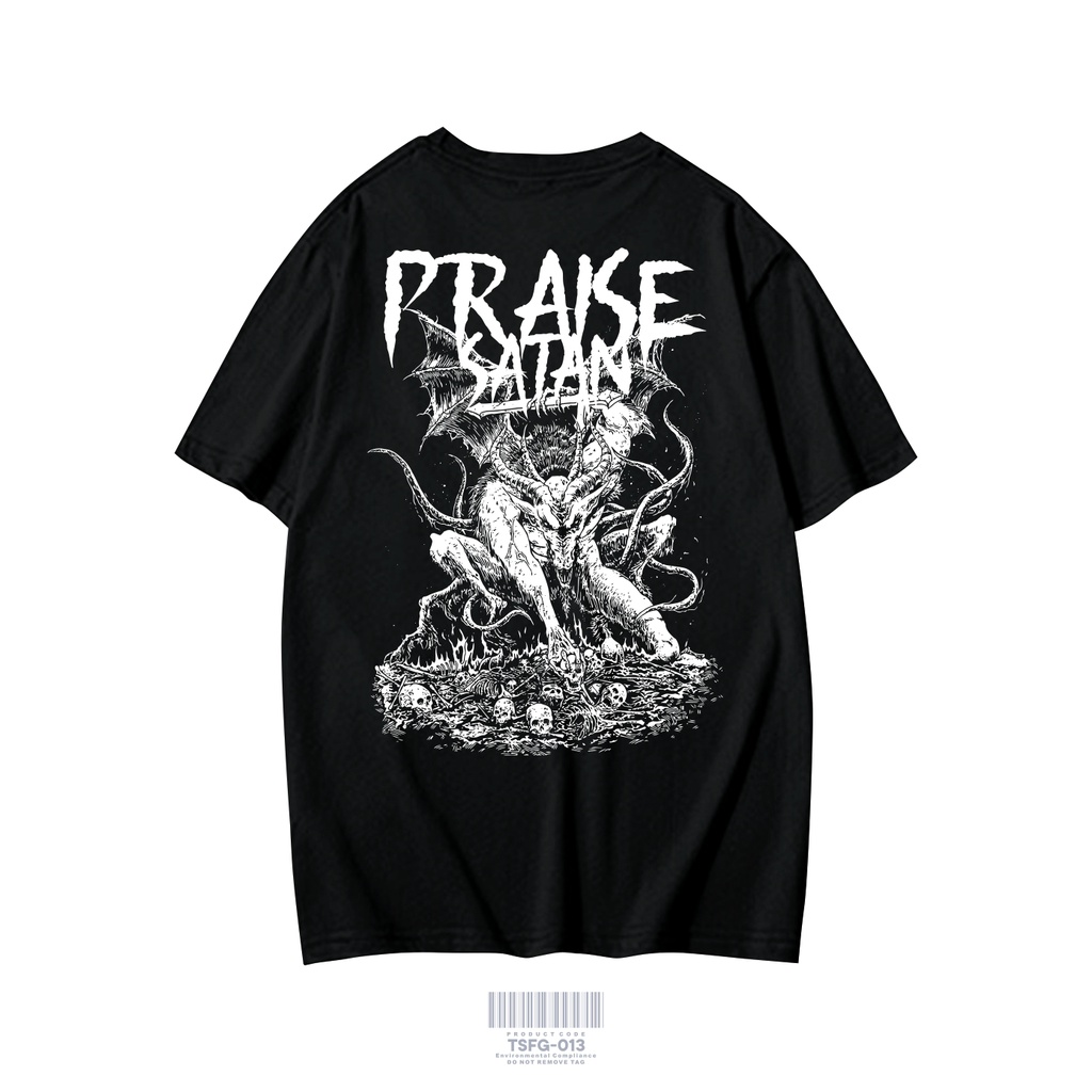 KAOS SATANIC SERIES PRAISE SATAN BAJU DISTRO PAKAIAN PRIA