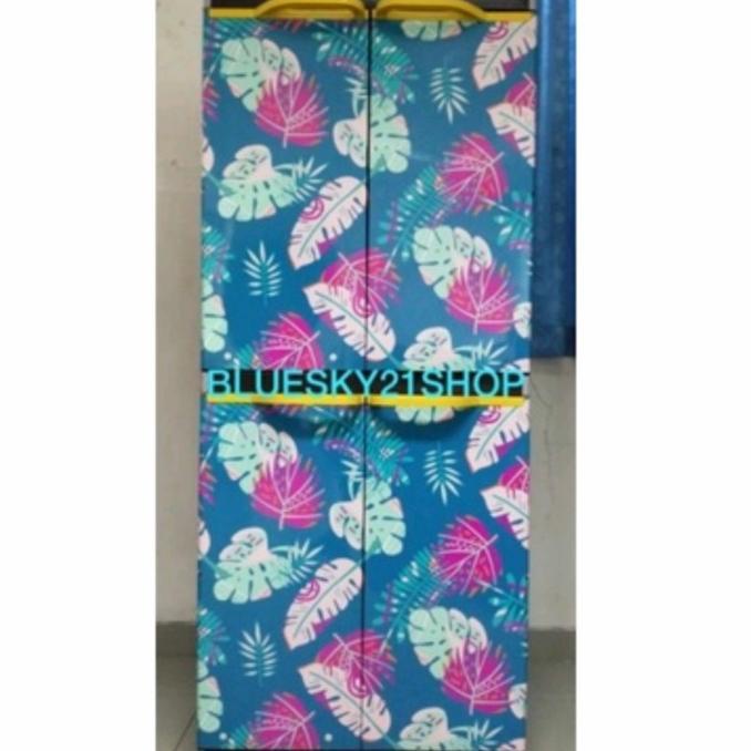 

LEMARI PLASTIK / LEMARI BAJU /LEMARI SERBAGUNA MIAMI ORLANDO 4 SUSUN stock ready