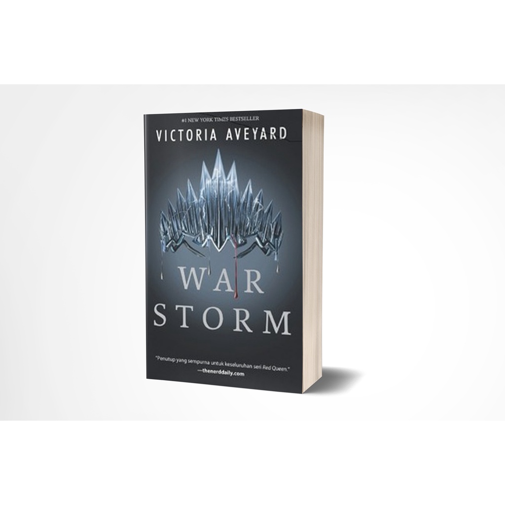 Novel Red Queen 4 War Storm - Victoria Aveyard - Fantasi Terjemahan Bahasa Indonesia - Mizan Jakarta
