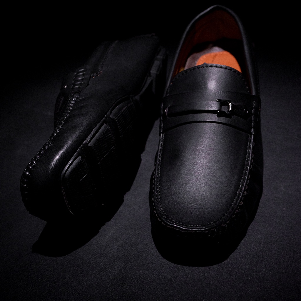 Sepatu Pantofel Pria Kerja Formal Dinas Anti Slip Loafers Loafer Casual Hitam Coklat Kasual Kantor Cowok Original Premium