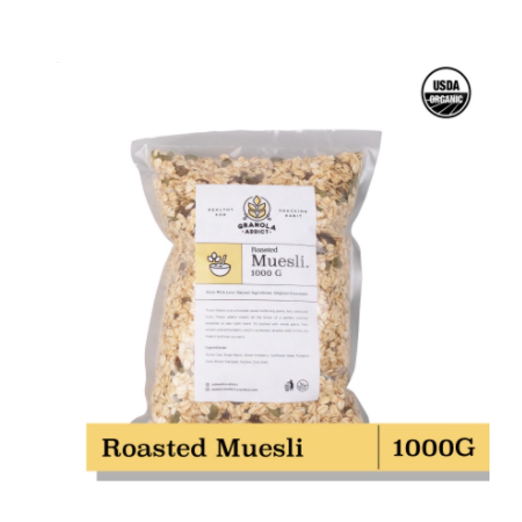 Muesli Panggang / Roasted Muesli Fruit &amp; Seed 1000 gr