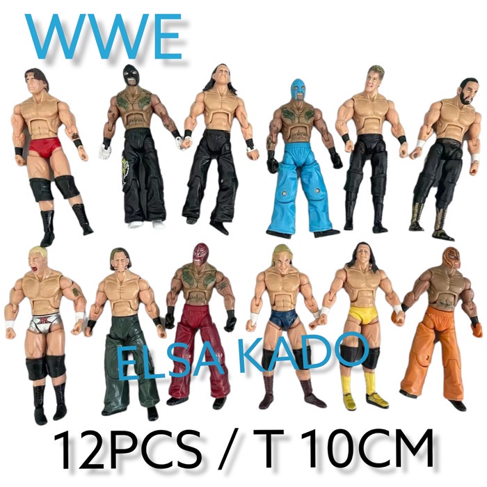 Action Figure Wwe Rey Misterio SmackDown Wwf Wrestling Set 12 Collect