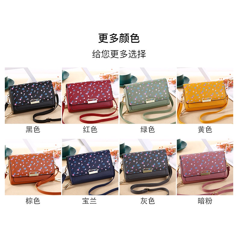 Tas Selempang Wanita Resleting Modern Motif Tas Dompet Import Forever Young