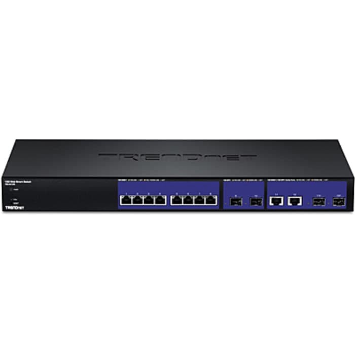 TRENDnet 12-Port Web Smart Switch 10GBASE-T 10G SFP+ slot TEG-40128