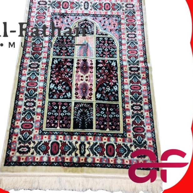 Sajadah Tebal Besar Bulu YAKAR KARPET asli Turki Turkey /pcs - Merah