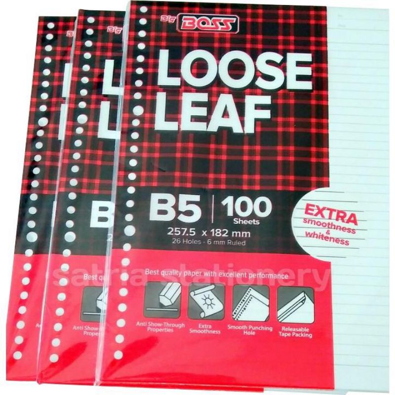 

LOOSE LEAF/KERTAS ISI BINDER B5 100