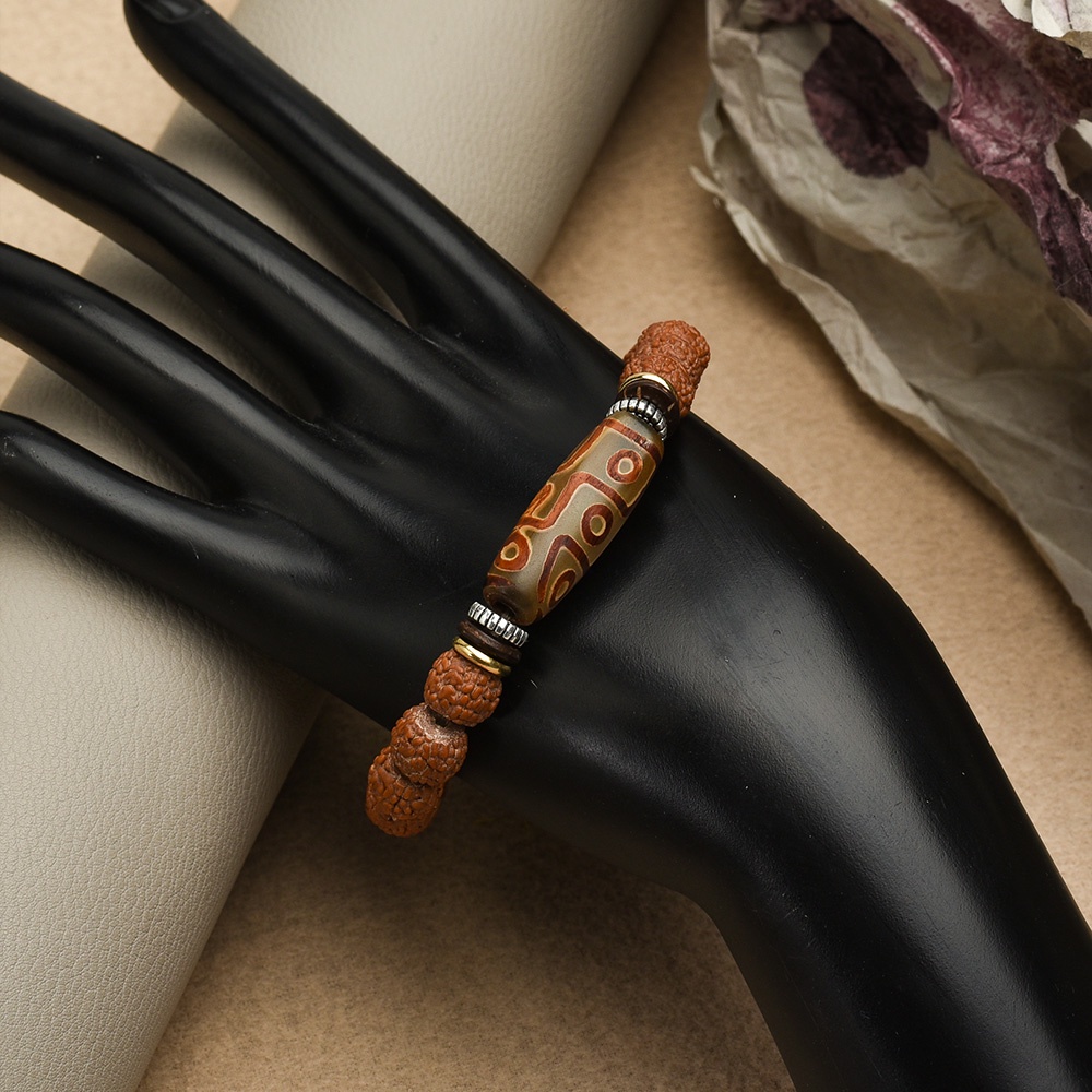 Gelang Manik-Manik Budha Tibet Adjustable Untuk Pria Dan Wanita