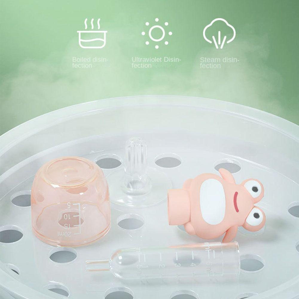 Needway   Kartun Peralatan Kodok Portable Silikon Anak Botol Susu Balita Cutlery Utensils Liquid Dispenser Obat Medicator Pipet Newborn Botol Makan