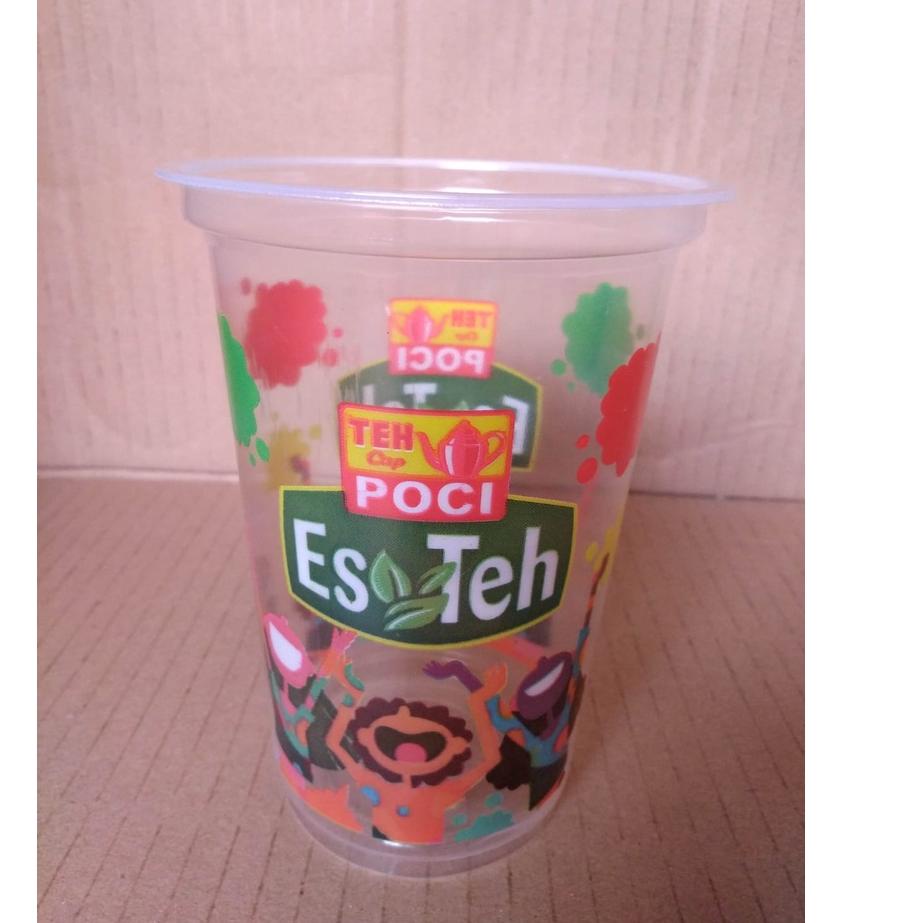Harga Bersahabat mm- PROMO gelas teh poci 16oz SLOP isi 50 cup teh poci 16 oz BESAR asli 100% origin
