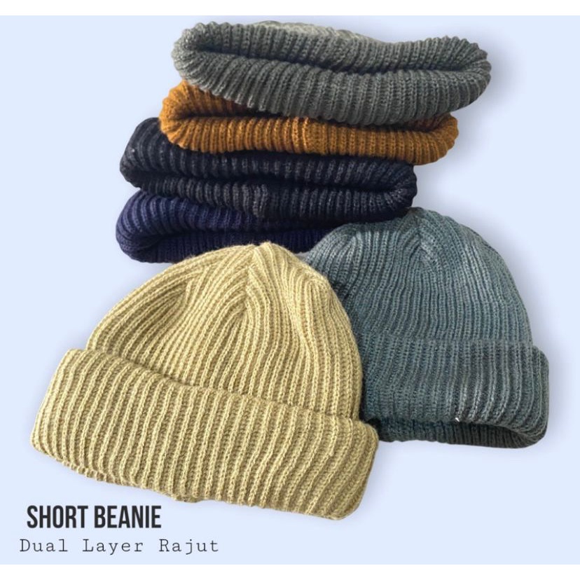 KUPLUK POLOS BEANIE HATS PRIA WANITA TERBARU