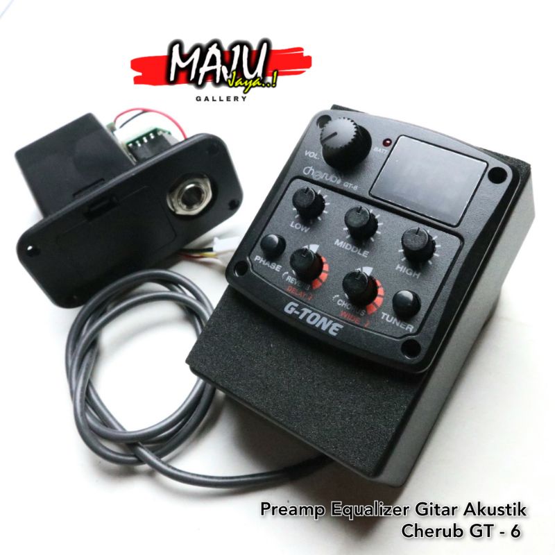 preamp equalizer equaliser gitar akustik elektrik CHERUB GT-6 GT 6 chorus delay / reverb