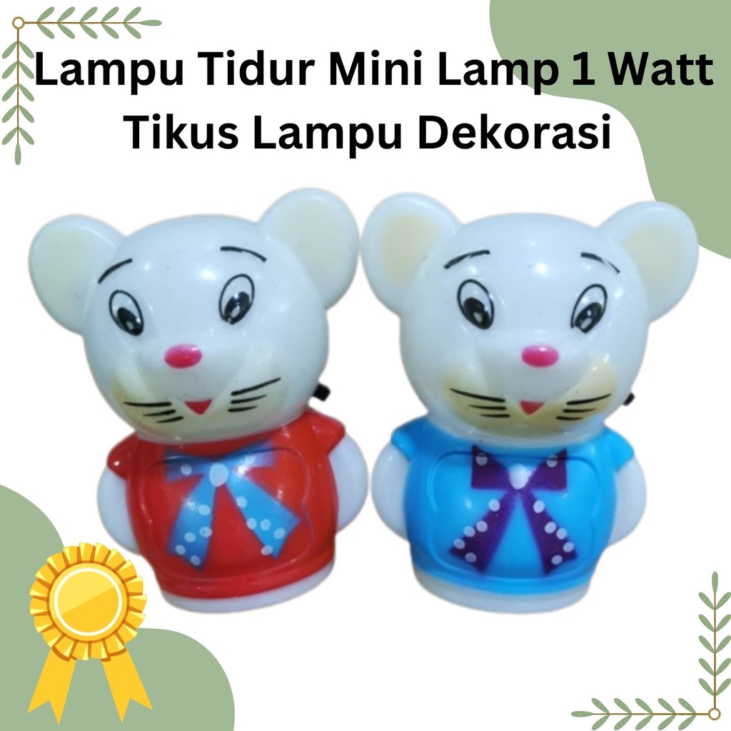 Lampu Tidur Mini Lamp 1 Watt Tikus Lampu Dekorasi