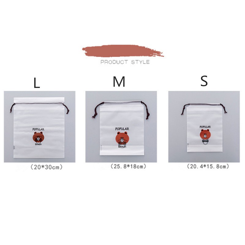 RSB Pouch HP Brown  Cat Daisy Cherry Kaktus Tas Travel Organizer Bag Makeup Make Up Anti Air Murah
